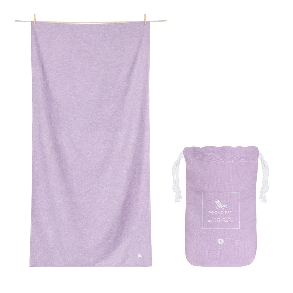Serviette séchage rapide Dock & Bay - Lilas des prés