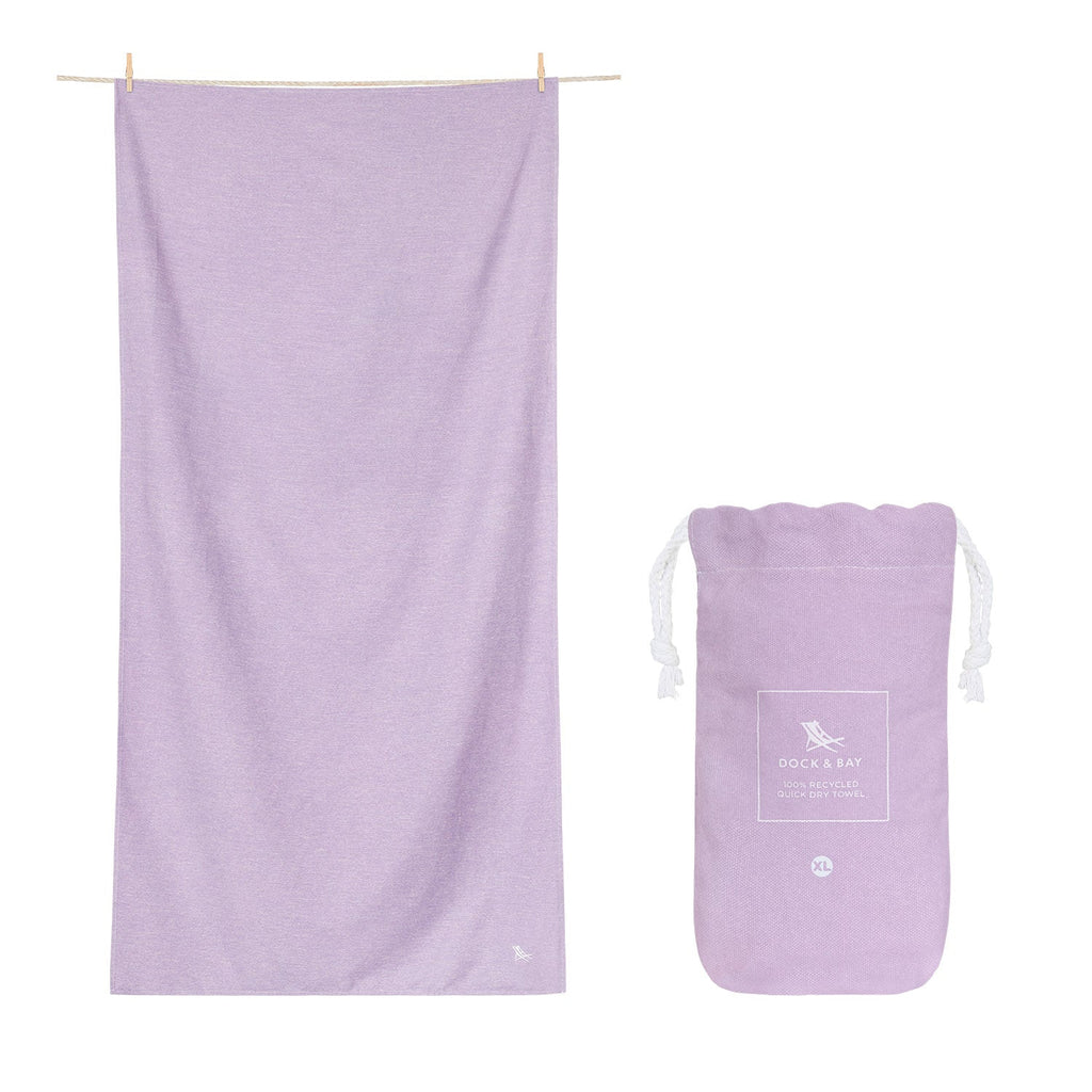 Serviette séchage rapide Dock & Bay - Lilas des prés