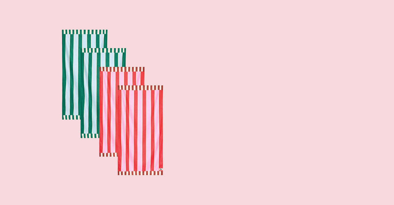 Dock & Bay Quick Dry Badetuch – Punchy Pairing (4er-Set)