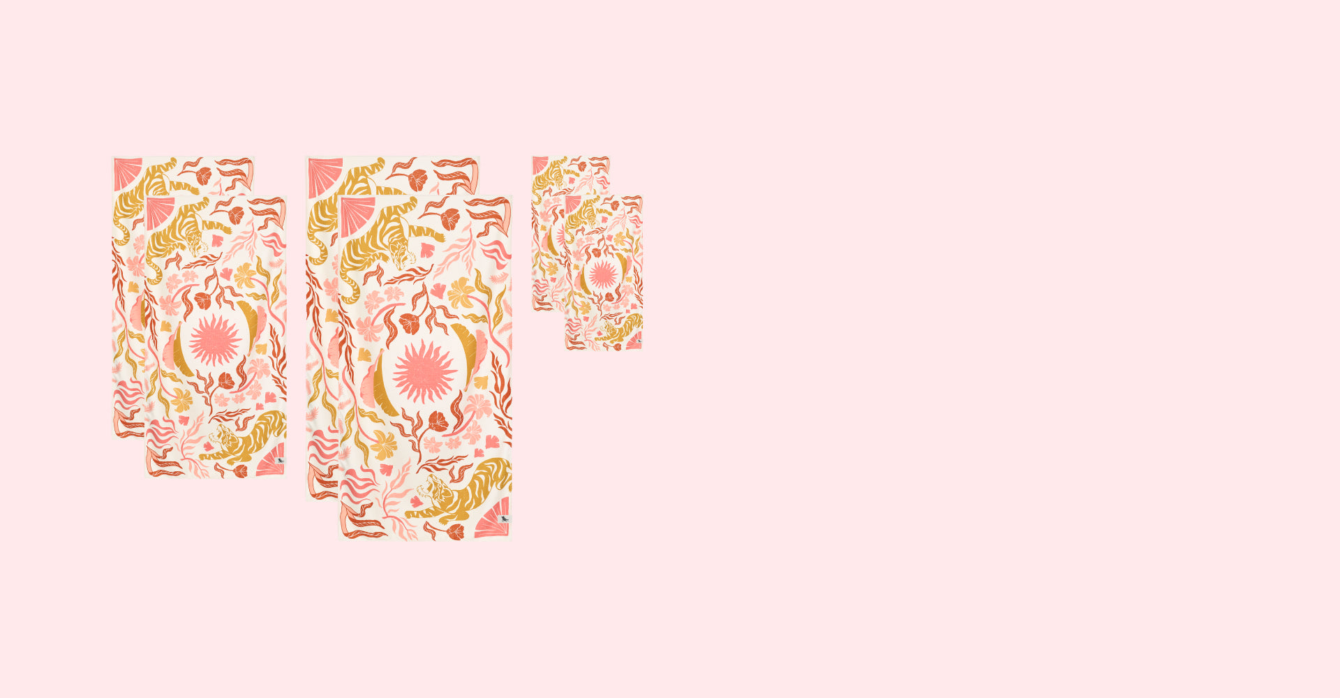 Serviette de bain séchage rapide Dock & Bay - Tiger Palm (lot de 6)