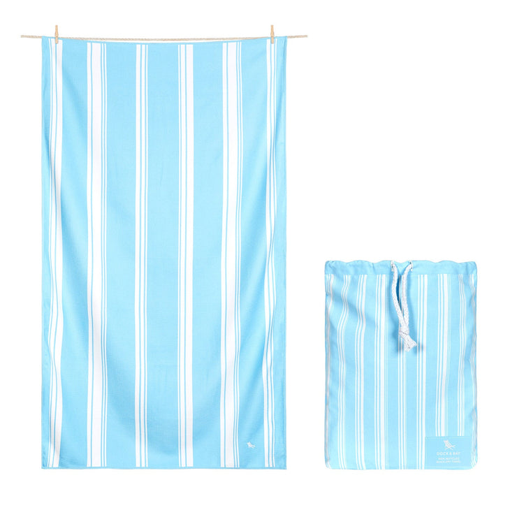 Dock & Bay Bath Towels - Bleu Camomille - Outlet